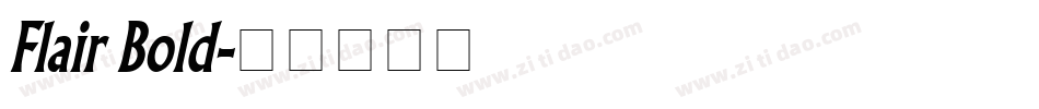 Flair Bold字体转换